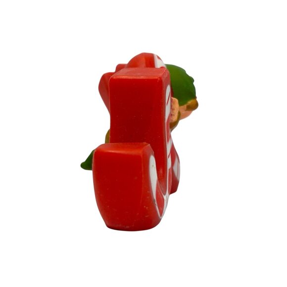 Hallmark JOY Christmas Figurine Candy Cane Design Elf Accent Vintage 1978 - Picture 2 of 7